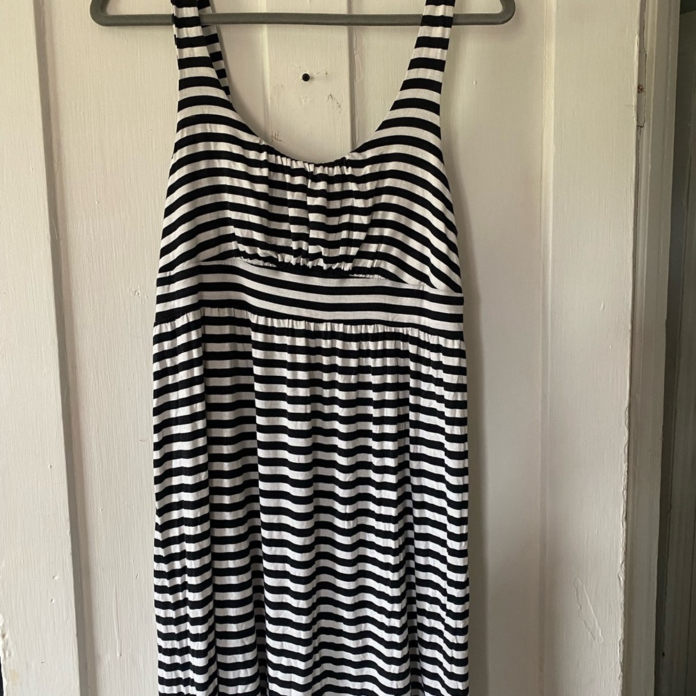 Apt. 9 Black and White Striped Dress